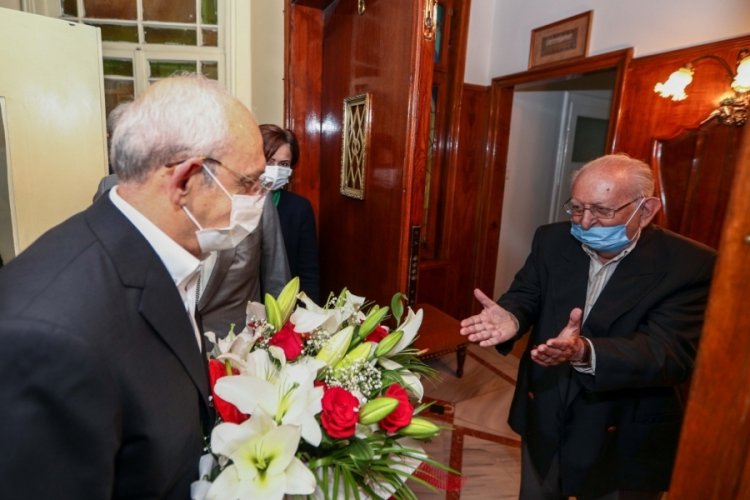 Kılı&ccedil;daroğlu'dan H&uuml;samettin Cindoruk'a ziyaret
