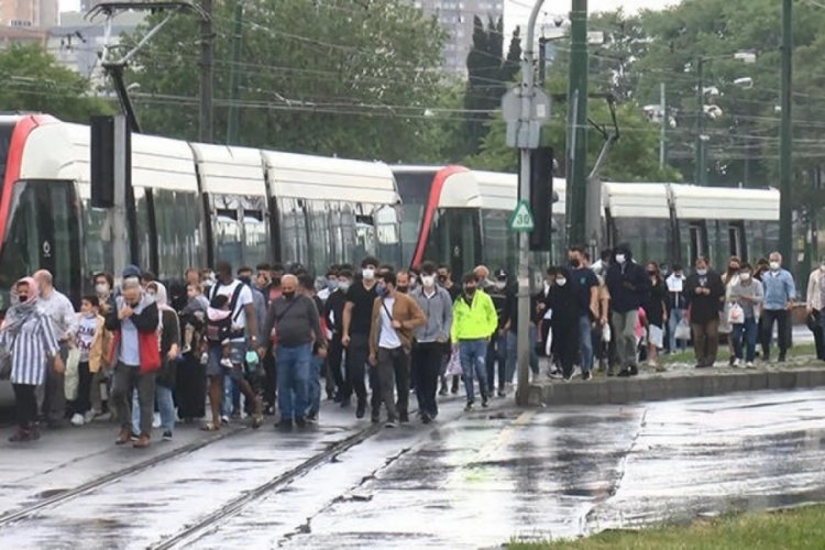 İstanbul'da tramvay kazası