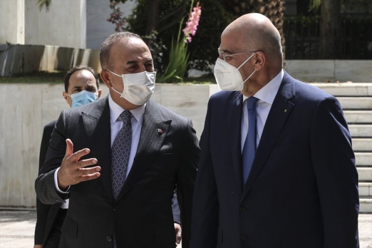 &Ccedil;avuşoğlu, Yunanistan Dışişleri Bakanlığı'nda