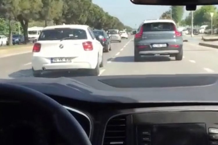 Ara&ccedil;la makas atıp kayda aldılar