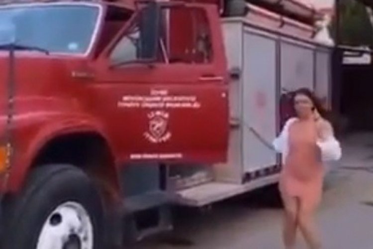 İtfaiye merkezindeki skandal g&ouml;r&uuml;nt&uuml;lere tepki yağdı