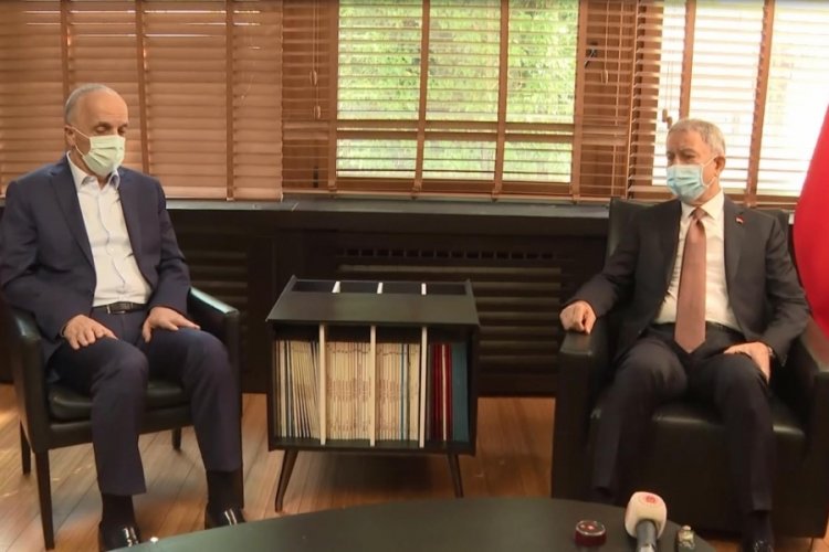 Bakan Akar'dan T&uuml;rk-İş'e ziyaret