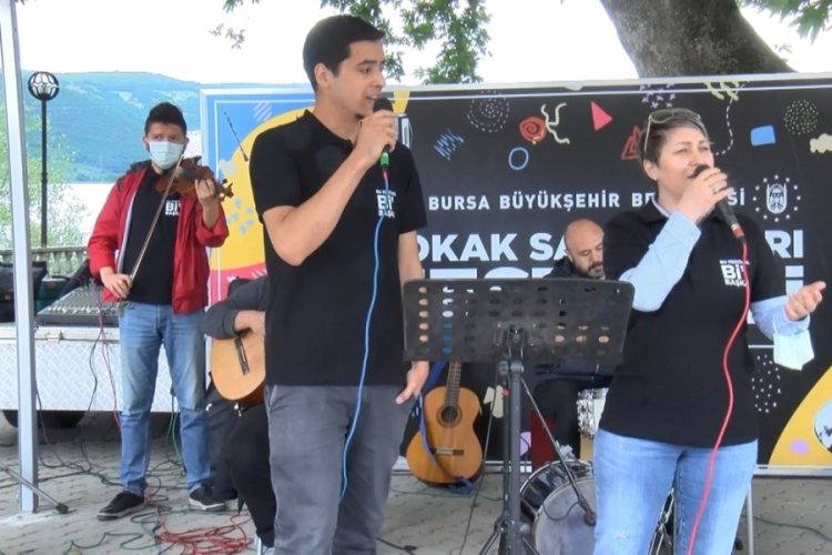 Bursa'da 'Sokak Sanat&ccedil;ıları Festivali' devam ediyor