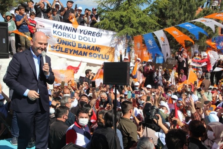Bakan Soylu miting yaptı: Temmuz ayından itibaren &uuml;lkemin ekonomisi atağa kalkacak