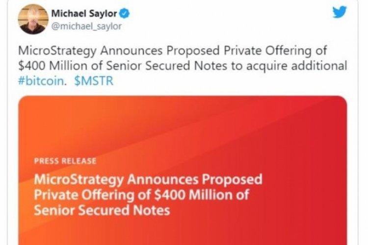 MicroStrategy, 400 milyon dolarlık Bitcoin alacak