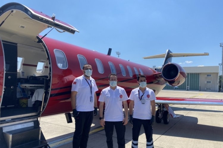 Minik Nura İsa'nın ambulans u&ccedil;akla İstanbul'a getirildi