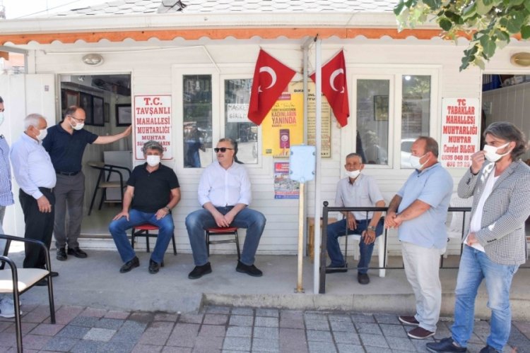 Bursa Karacabey Belediye Başkanı &Ouml;zkan'dan modernize edilen muhtarlıklara ziyaret