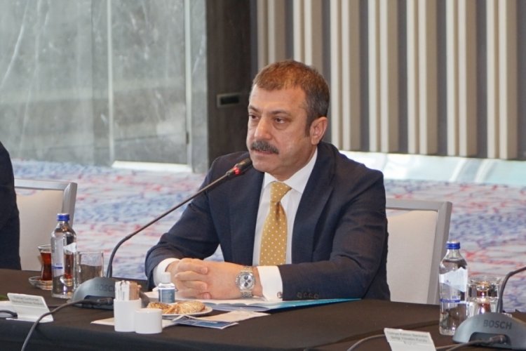 Şahap Kavcıoğlu, bankacılarla görüştü