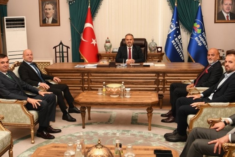 Bursaspor'dan Başkan Aktaş'a ziyaret