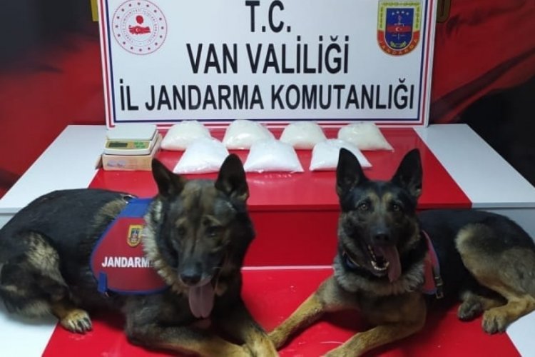Evdeki 7 kilo metamfetamini 'Aşil' ve 'Barut' buldu