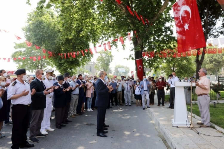 Bursa Mudanyalı Kahraman Ş&uuml;kr&uuml; &Ccedil;avuş t&ouml;renle anıldı
