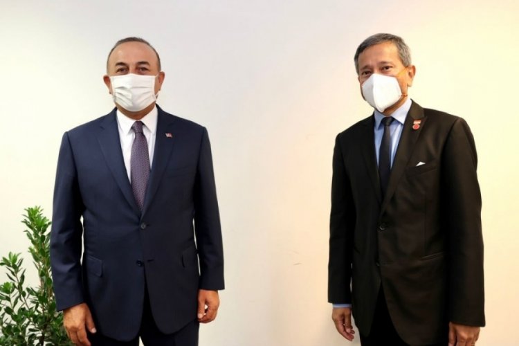 Bakan &Ccedil;avuşoğlu, Singapur Dışişleri Bakanı Balakrishnan ile g&ouml;r&uuml;şt&uuml;
