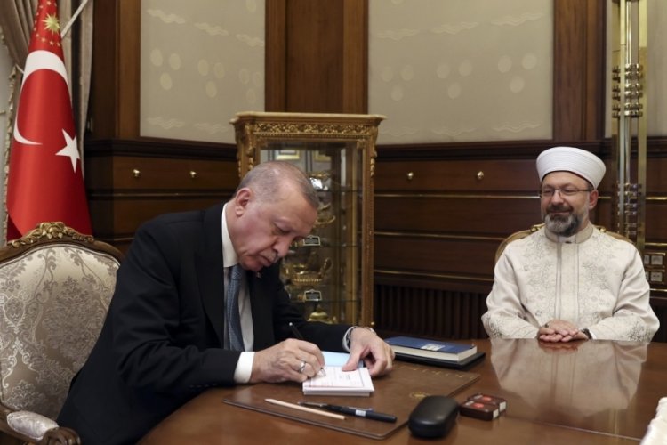 Cumhurbaşkanı Erdoğan, Diyanet'e kurban bağışında bulundu