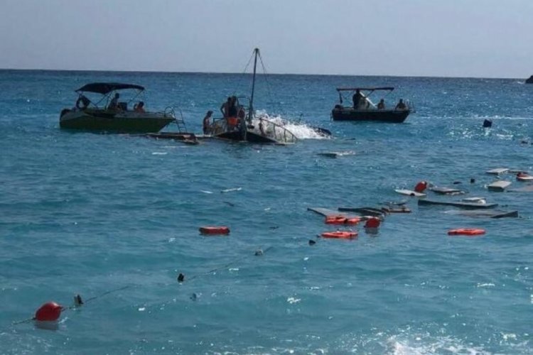 Muğla Fethiye'de tur teknesi battı: 1'i &ccedil;ocuk 3 yaralı