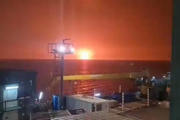 Hazar Denizi'nde şiddetli patlama
