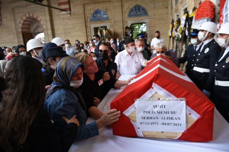Kazada şehit olan polis i&ccedil;in cenaze t&ouml;reni