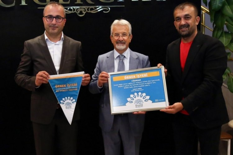 Bursa Nil&uuml;fer'de "&ouml;rnek iş yeri" sayısı 19'a y&uuml;kseldi