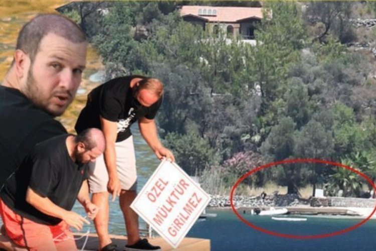 Şahan G&ouml;kbakar'ın villasının olduğu koyda yeni gelişme