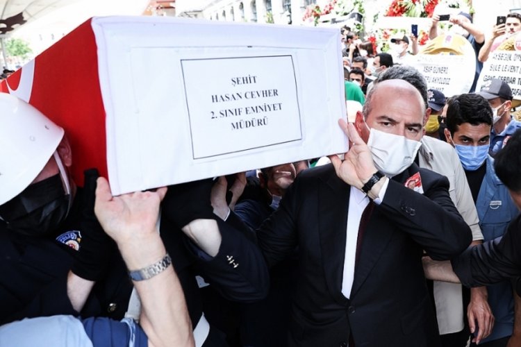 İl Emniyet M&uuml;d&uuml;r Yardımcısı Hasan Cevher son yolculuğuna uğurlandı