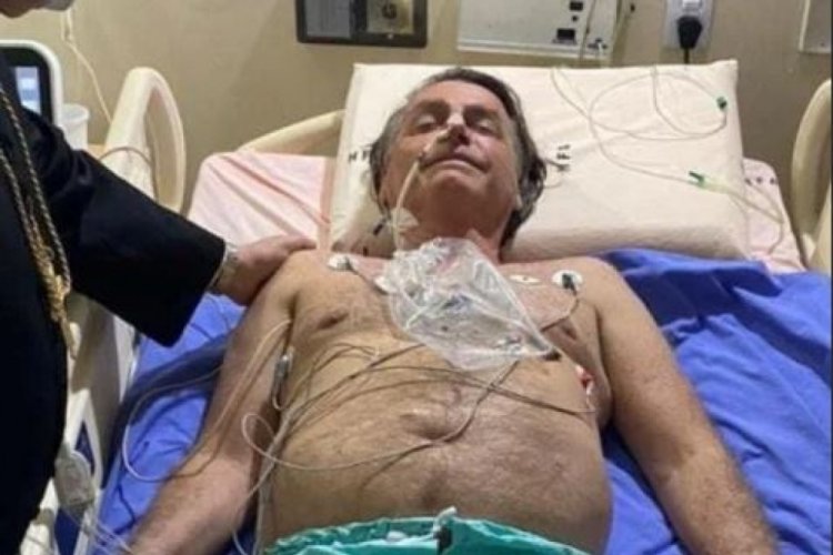Hastaneye kaldırılan Brezilya Devlet Başkanı Bolsonaro'dan ilk fotoğraf