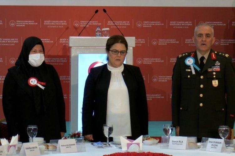 Bakan Yanık, şehit yakınları ve gaziler ile bir araya geldi
