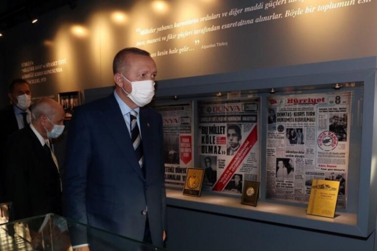 Cumhurbaşkanı Erdoğan'ın, Lefkoşa'da m&uuml;ze evine ziyareti