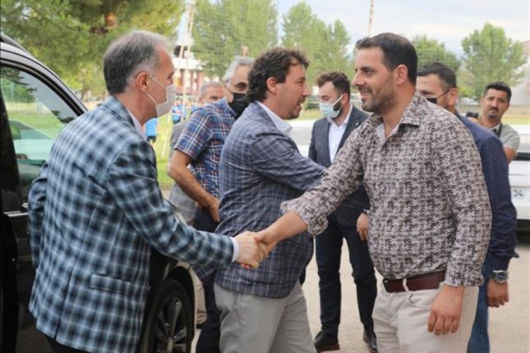 Başkan Alper Taban'dan İneg&ouml;lspor'a ziyaret