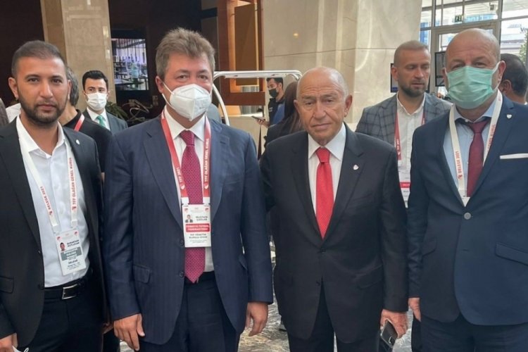 Bursaspor Başkanı Hayrettin Gülgüler, Nihat Özdemir'le görüşme sağladı