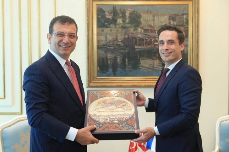 Fransa Ulaştırma Bakanı Djebbari'den İmamoğlu'na ziyaret