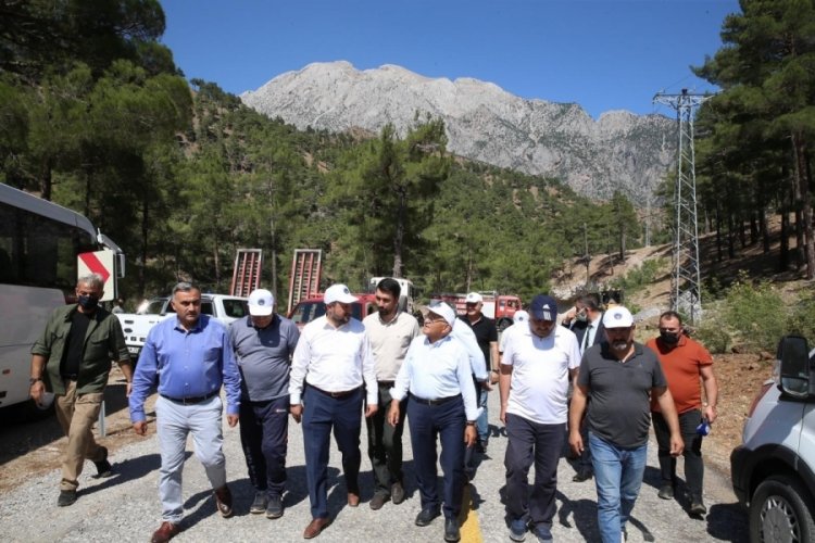 Kayseri'de orman yangınına 100 kişilik ekiple m&uuml;dahale!