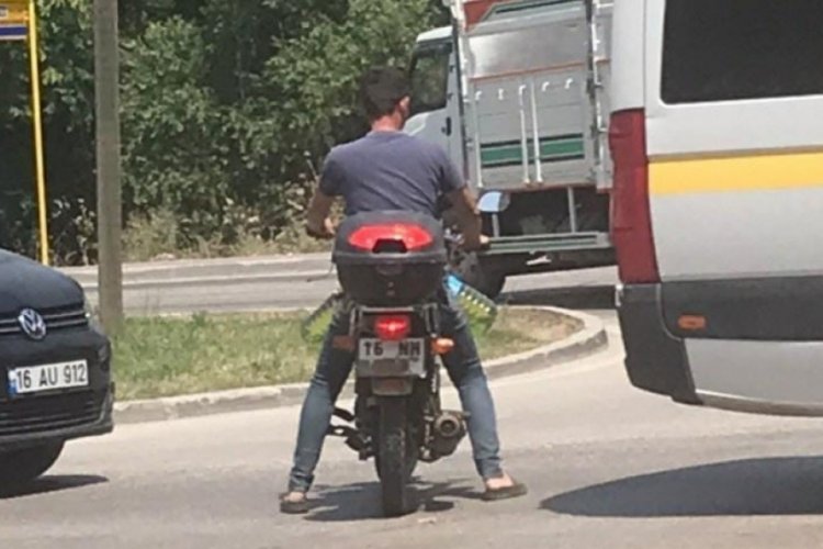 Bursa'da pancar motoru için pet şişeyle benzin alınca ekipler alarma geçi