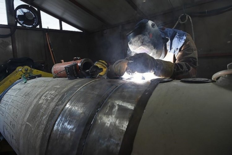 Doğal gaz borularının &uuml;retimi başladı!