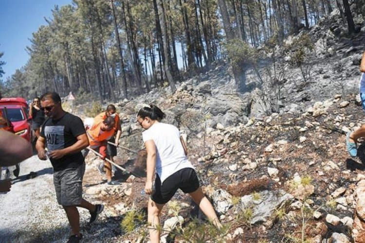 Marmaris'te kıvılcım nöbeti
