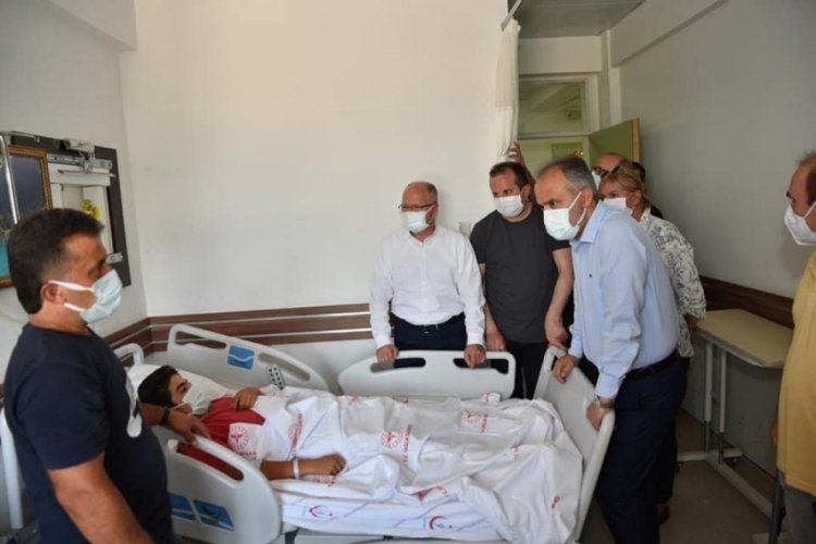 AK Parti Bursa İl Başkanı Gürkan'dan afet bölgesine destek ziyareti