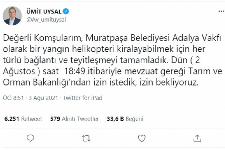 OGM'den belediye başkanına yanıt geldi