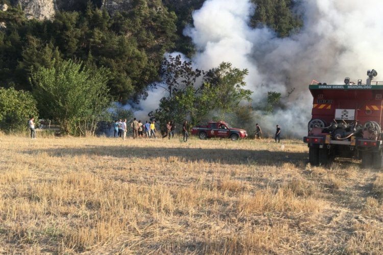 Bağ evinde &ccedil;ıkan yangın s&ouml;nd&uuml;r&uuml;ld&uuml;