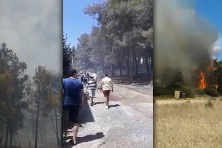 Manavgat merkezdeki ilk yangın b&ouml;yle başladı