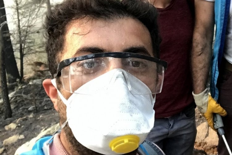Helikopterden bırakılan suyun altında kalan kişi o anları anlattı