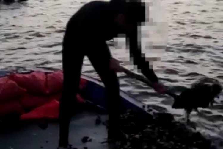 100 &ccedil;uval ka&ccedil;ak midye ile polise yakalandı