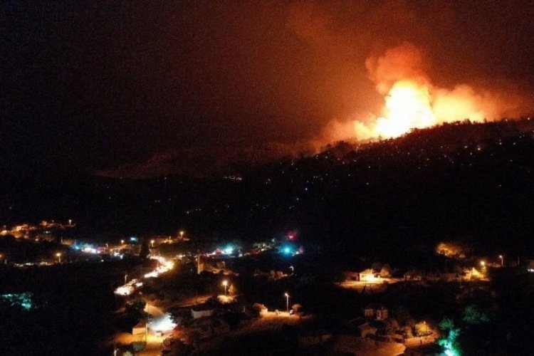 &Ccedil;ine'de iki mahalle tedbir ama&ccedil;lı boşaltıldı