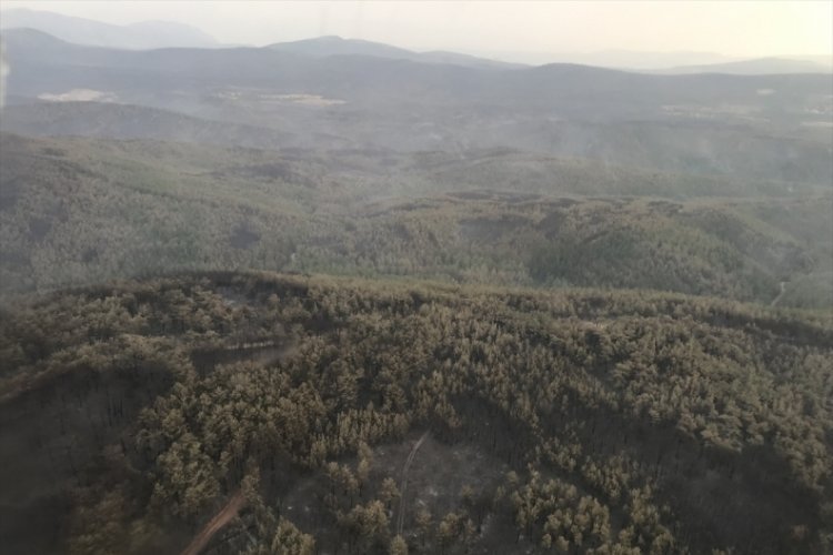 Yatağan'daki yangın kontrol altına alınmaya &ccedil;alışılıyor