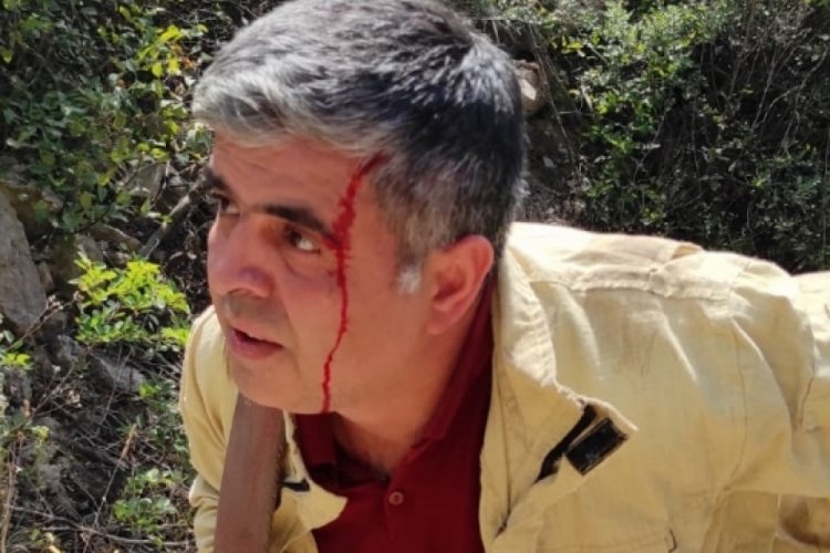 Karab&uuml;k'te vatandaş ve personel yangına m&uuml;dahale etti
