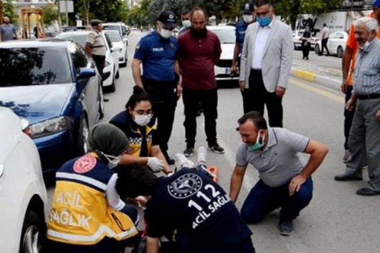 Aksaray'da y&uuml;rek yakan kaza! Babası başından ayrılamadı...