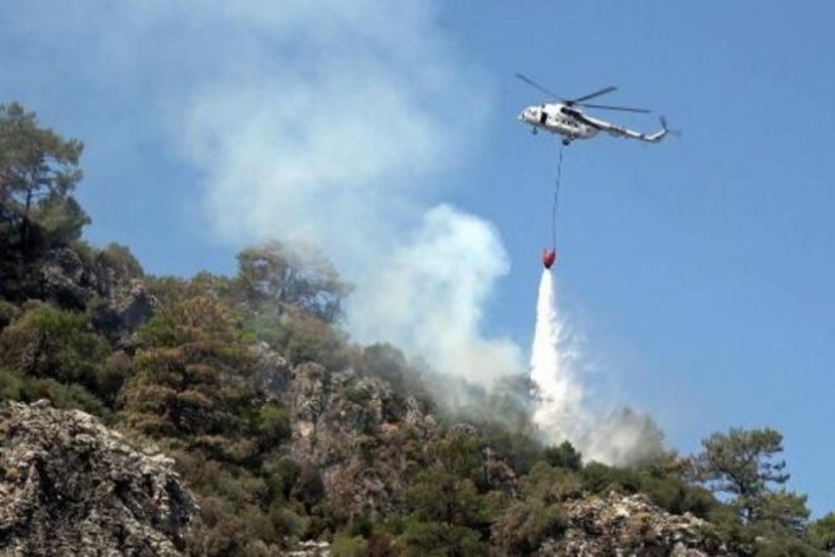 Bakan Pakdemirli a&ccedil;ıkladı! &Ccedil;anakkale'deki yangın kontrol altında