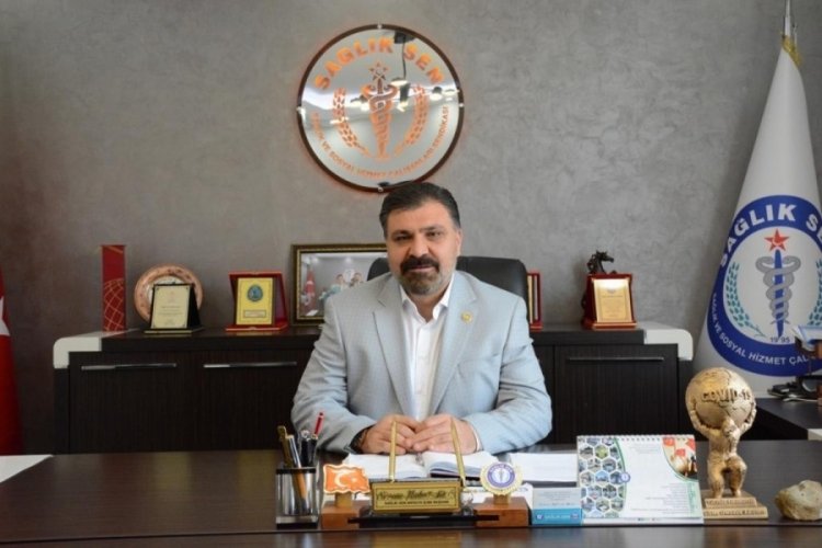 Sağlık&ccedil;ılardan izin yasağına tepki