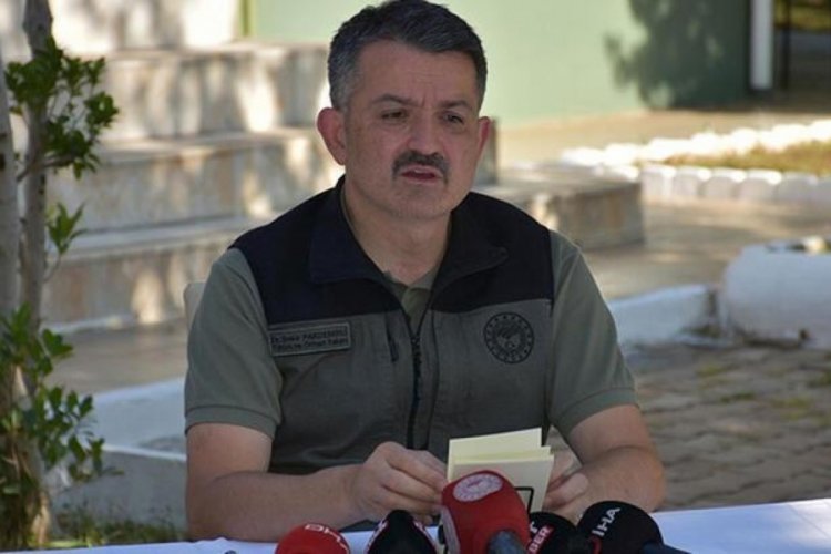 Bakan Bekir Pakdemirli: Yangınlarda y&uuml;ksek sıcaklık, d&uuml;ş&uuml;k nem ve şiddetli r&uuml;zgarla savaşıyoruz