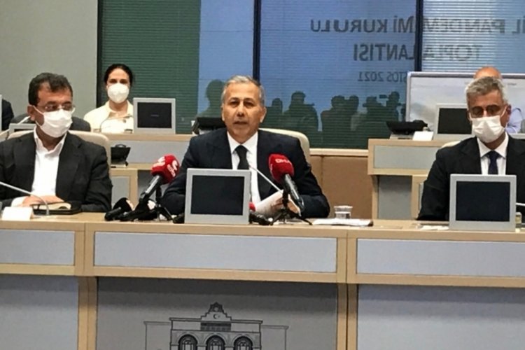 Yerlikaya, pandemi toplantısı sonrasında a&ccedil;ıklama yaptı
