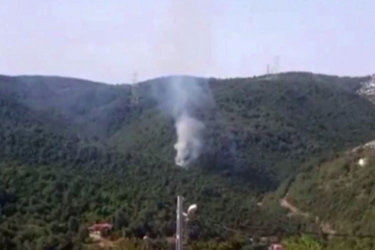İstanbul Sarıyer'de orman yangını paniği