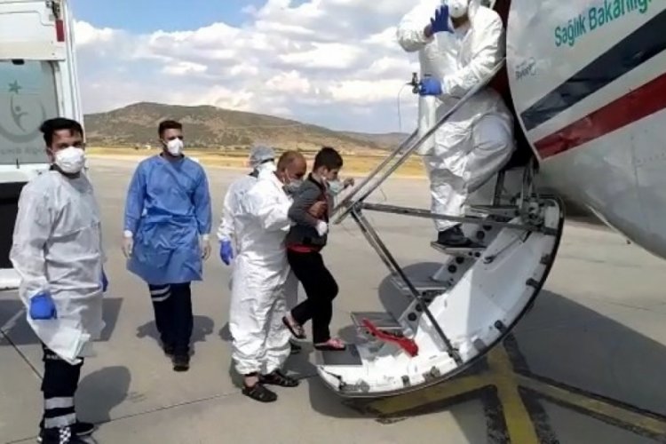 Bing&ouml;l'de ambulans helikopter down sendromlu Seyfullah i&ccedil;in u&ccedil;tu