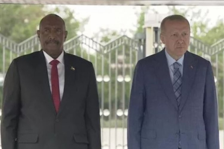 Cumhurbaşkanı Erdoğan, Sudan Egemenlik Konseyi Başkanı Burhan'ı Ankara'da ağırladı
